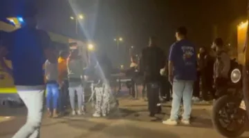 إصابة سيدة وتهشم 4 مركبات توك توك في حادث أعلى دائري المنيب