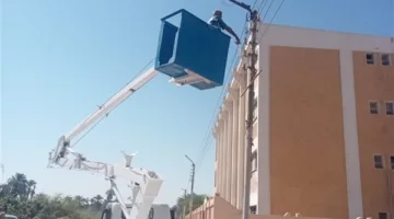 استمرار أعمال الإنارة العامة وإصلاح الأعطال وترشيد الكهرباء بمركز طهطا في سوهاج