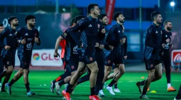 الأهلي ينهي تدريباته قبل مباراة المصري في الدوري