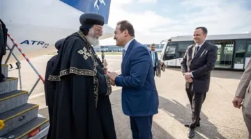 البابا تواضروس يصل إلى صربيا في ثالث محطات جولته الرعوية بأوروبا