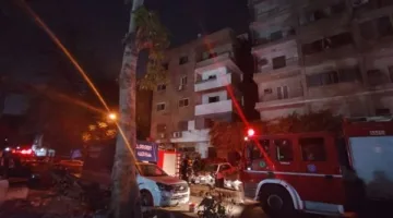 الحماية المدنية على حريق التهم شقة سكنية في محيط محكمة إمبابة