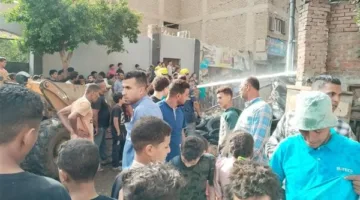 السيطرة على حريق اندلع بمخزن كاوتش تابع لمجلس مدينة أوسيم