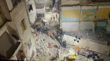 بدء رفع أنقاض المنزل المنهار في الفواخير بأسيوط بعد تصريح جهات التحقيق