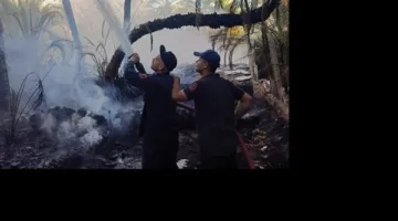 بسبب ماس كهربائي.. السيطرة على حريق بمنزل بالفيوم دون إصابات