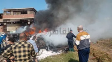بـ 5 سيارات إطفاء وإسعاف.. السيطرة على حريق في مصنع تصنيع قطن بالغربية