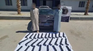بـ28 بندقية.. القبض على عنصرين إجراميين للإتجار في الأسلحة النارية بمطروح