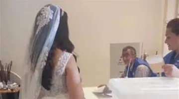 بفستان الزفاف.. عروس تُدلي بصوتها في الانتخابات البلدية بـ لبنان وتتصدر التريند