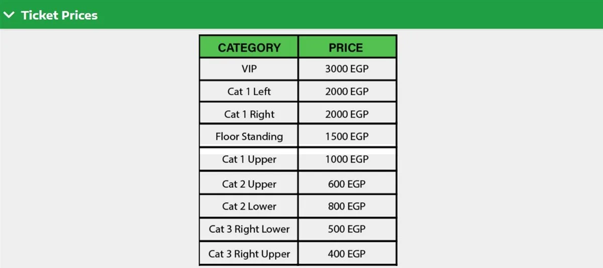 تبدأ بـ 400 جنيه ولا يسمح بدخول أقل من 12 عامًا.. تفاصيل حفل فرقة كايروكي في ستاد القاهرة