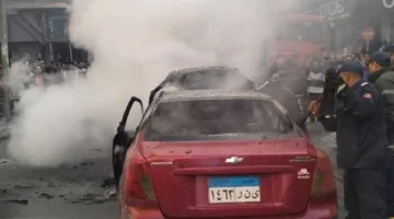 تفاصيل احتراق سيارة ملاكي ونجاة سائقها في سوهاج