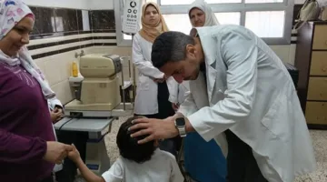 توقيع الكشف الطبي على 80 حالة بمدرسة المكفوفين ببنها