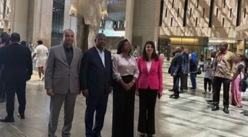 رئيس جمهورية أنجولا وقرينته يزوران المتحف المصري الكبير| صور