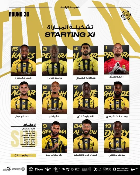 رونالدو ضد بنزيما.. التشكيل الرسمي لمباراة النصر والاتحاد في الدوري السعودي للمحترفين رونالدو ضد بنزيما.. التشكيل الرسمي لمباراة النصر والاتحاد في الدوري السعودي للمحترفين