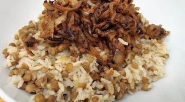 طريقة عمل المجدرة بالرز.. وصفة لذيذة من المطبخ الشامي