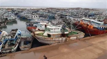 عودة الملاحة في سواحل البحر المتوسط بكفر الشيخ واستئناف رحلات الصيد من ميناء البرلس