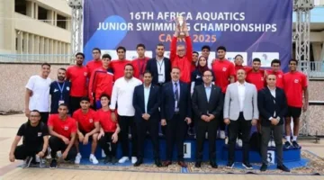 منتخب الناشئين للسباحة يحصد 30 ميدالية ويفوز بالبطولة الإفريقية في القاهرة